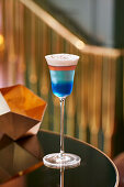 Colourful layered cocktail