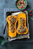 Stuffed butternut squash