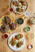 Selection of tacos