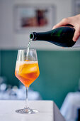 Prepare the Aperol Spritz