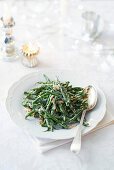 Green beans with wholegrain mustard