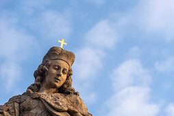 St. Veit, Heiligenfigur auf der Karlsbrücke, Prag, Tschechien