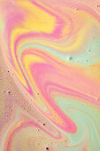 Unicorn ice cream, melted (fills picture)