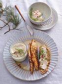 Röstbrot mit cremiger Fischpastete