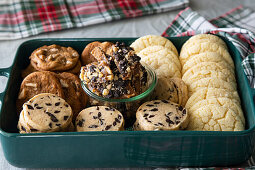 An assortment of Christmas cookies