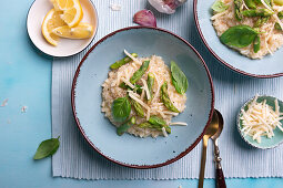 Veganes Spargel-Risotto