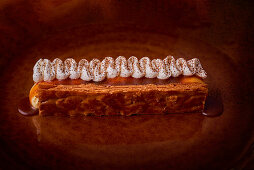 Vanilla millefeuille with cream