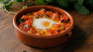 Vegetable stew with egg - Step by step