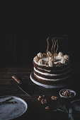 Carrot cake with candles