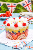 Vanilla trifle with summer berries