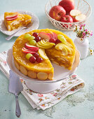 Biscuit apple and pineapple cake