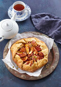 Caramel apple galette