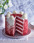 Red Velvet Cake, angeschnitten