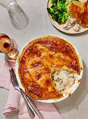 Mustard spring chicken pie