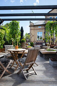 Seating area on the terrace