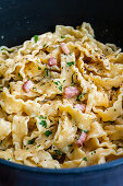 Mafaldine Carbonara (Close Up)