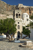 Kirche am Dorfplatz, Monemvasia, Lakonien, Peloponnes, Griechenland