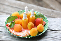 Tonic with apricots - provides vitamins and moisture
