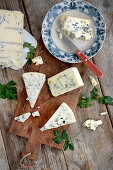 Blue cheese made from cow's milk