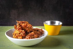 Saag Aloo Pyazi (Spinach and potato curry with onions, India)