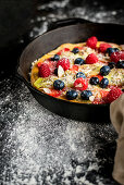 Sweet Pizza with fruits and berries