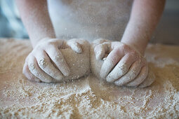 Kneading dough