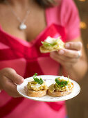 Truffled parsnip and parmesan bruschetta