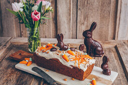 Carrot cake with cream cheese frosting