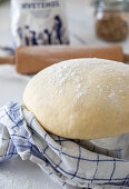 Risen yeast dough for butter cake