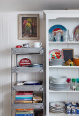 Open shelves in the kitchen