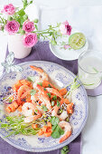 Papaya Shrimp Salad with Cilantro