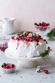 Cranberry Pavlova