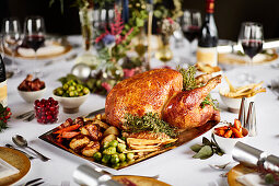 Roast turkey at Christmas