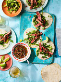 Scharfe Steak-Tacos