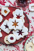 Linzer cookies