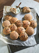 Pumpkin seed pickle bread