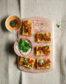 Kartoffelwaffeln mit Wasabi-Dip