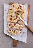 Alsace-style vegan tarte flambée