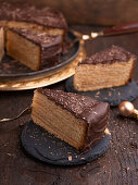 Vegan Baumkuchen (German layer cake) for Christmas