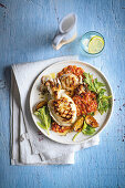 Gegrillter Tintenfisch mit Paprika-Kreuzkümmel-Pesto