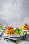 Kimchi corn fritters