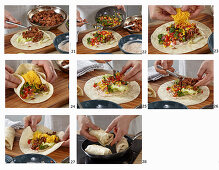 Prepare Mexican Jackfruit Burrito