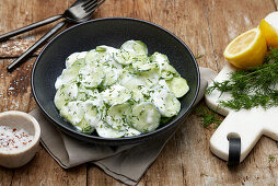 Cucumber salad with dill