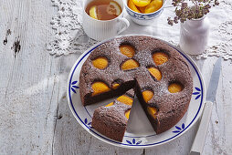 Apricot-kefir cake