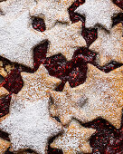 Weihnachtliche Linzer Tarte (Close Up)