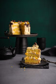 Vegane Mango-Buttercreme-Torte
