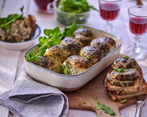 Caillettes (Provencal meatballs with liver and spinach)