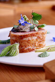 Fillet of veal with borage flower and oyster