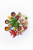 Ingredients for satay sauce