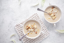 Geröstete Blumenkohlsuppe